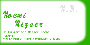 noemi mizser business card