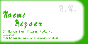 noemi mizser business card